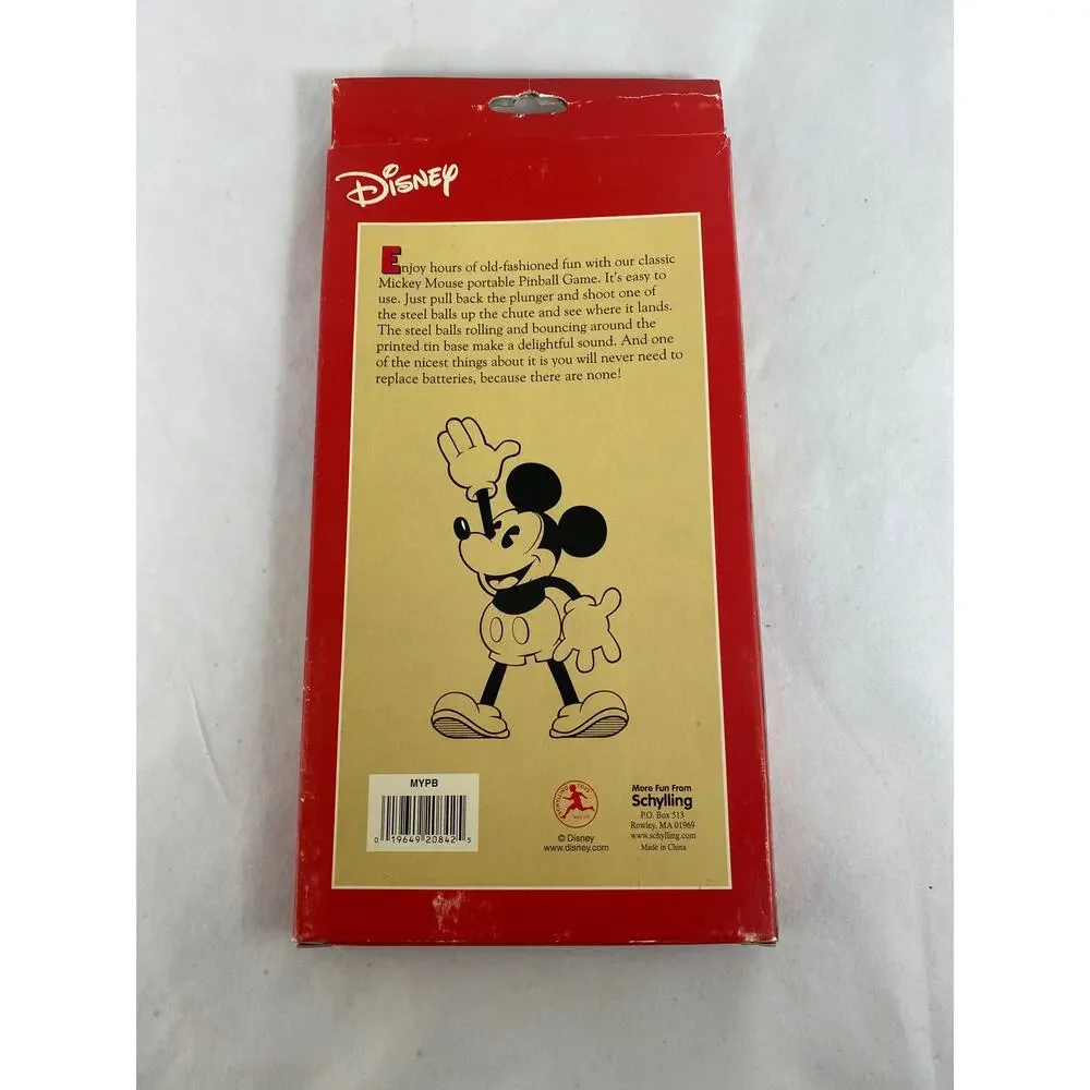 Schylling Walt Disney Mickey Mouse Pinball Retro Collection NWOT